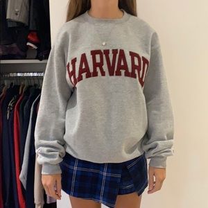 Harvard sweatshirt.
